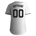 Custom White Grey Gradient Fashion Personalized Authentic Baseball Jersey BSBJ01-D0a7aaf