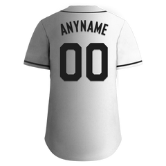 Custom White Grey Gradient Fashion Personalized Authentic Baseball Jersey BSBJ01-D0a7aaf