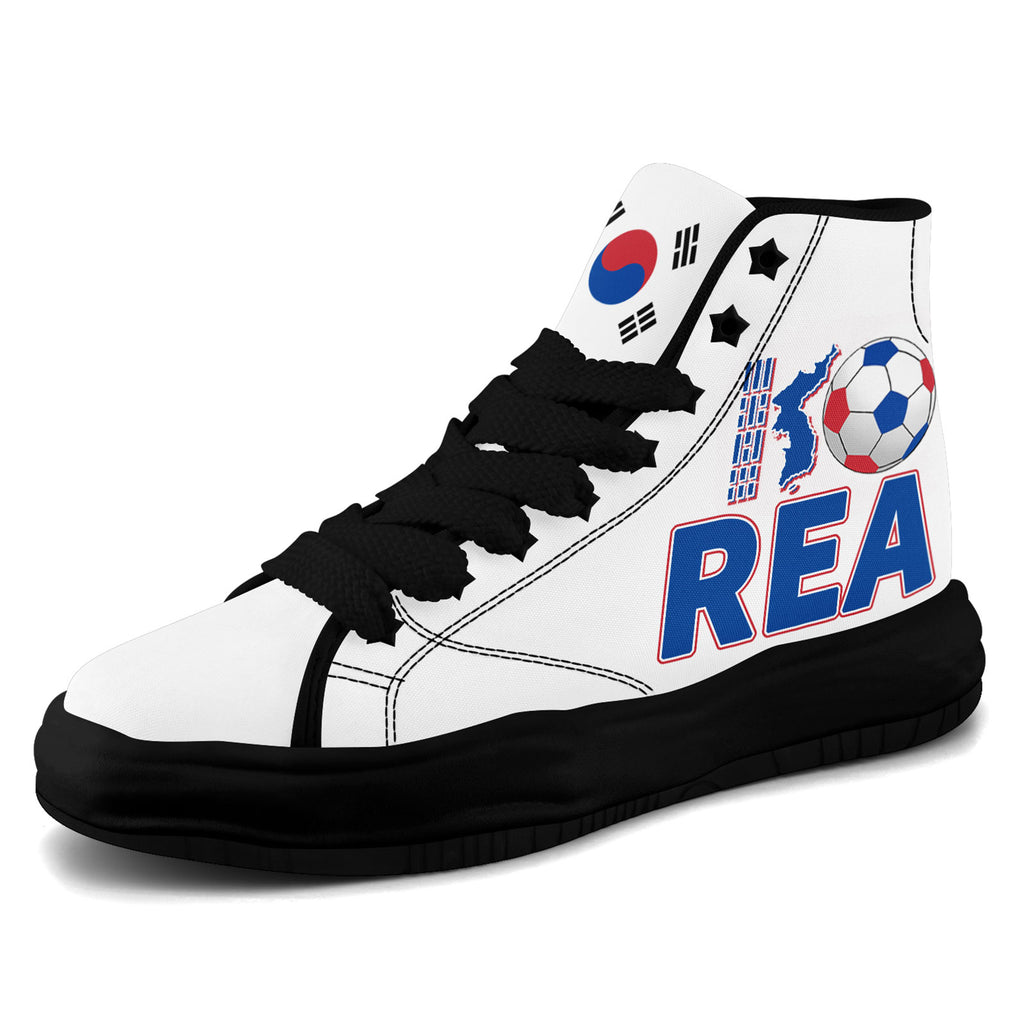 Custom South Korea 2026 World Cup Sneakers DIY Country Flag Running Shoes Lightweight Sport Shoes Gift for Football Fans Personalized Team Name and Logo FN039-F009106-5