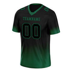 Custom Dark Geen Fade Fashion Personalized Authentic Football Jersey FBJ02-D06086