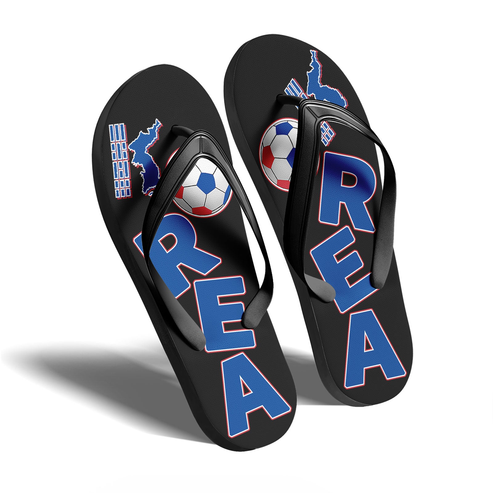 Custom South Korea 2026 World Cup Sneakers DIY Country Flag Running Shoes Lightweight Sport Shoes Gift for Football Fans Personalized Team Name and Logo FN058-F009109-3