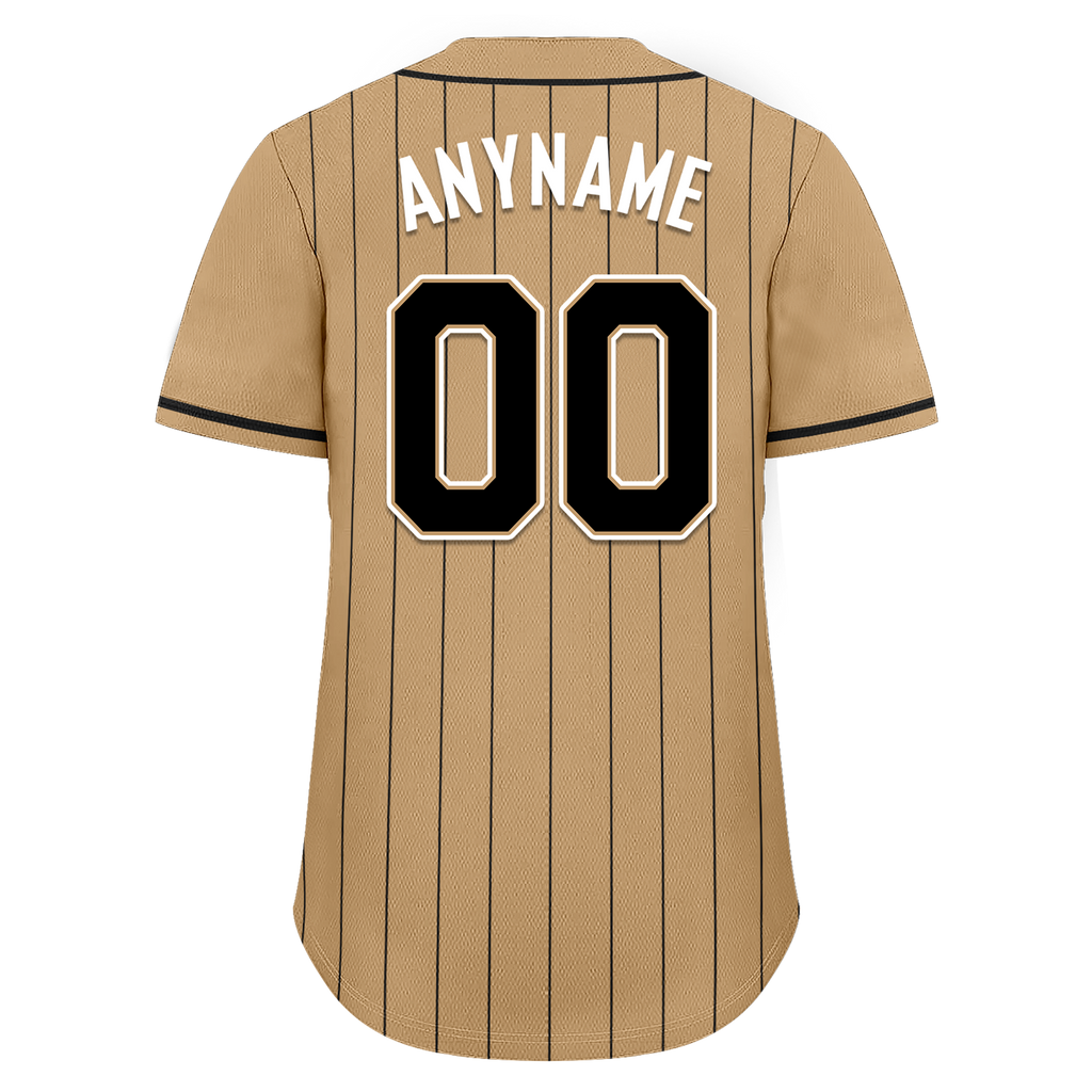 Custom Yellow Stripe Fashion Personalized Authentic Baseball Jersey BSBJ01-D017256