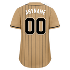 Custom Yellow Stripe Fashion Personalized Authentic Baseball Jersey BSBJ01-D017256