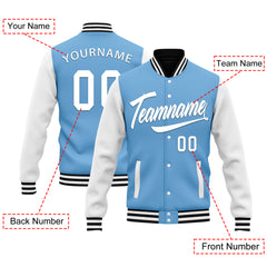 Custom Raglan Sleeves Jacket Bomber Full-Snap Varsity Letterman Personalized Jacket FZ005-D025002-12