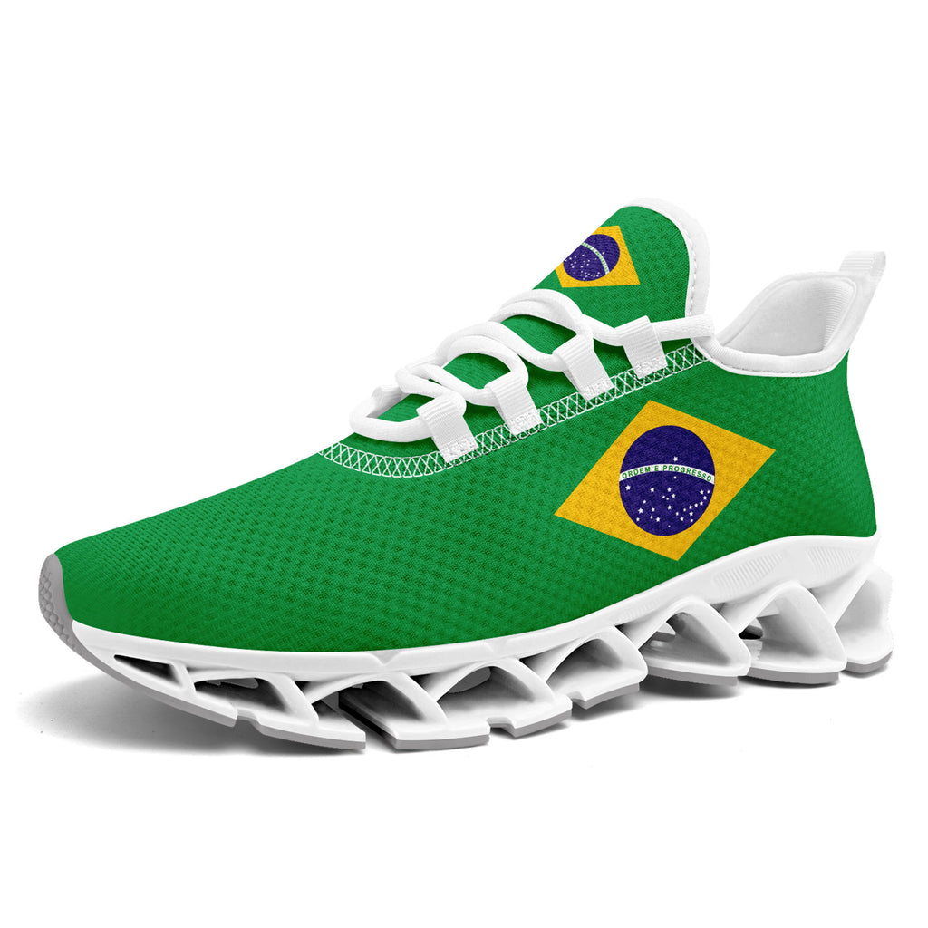 Custom 2026 World Cup Brazil Sneakers DIY Country Flag Running Shoes Lightweight Sport Shoes Gift for Football Fans Personalized Team Name and Logo FN003XD-F027047-1