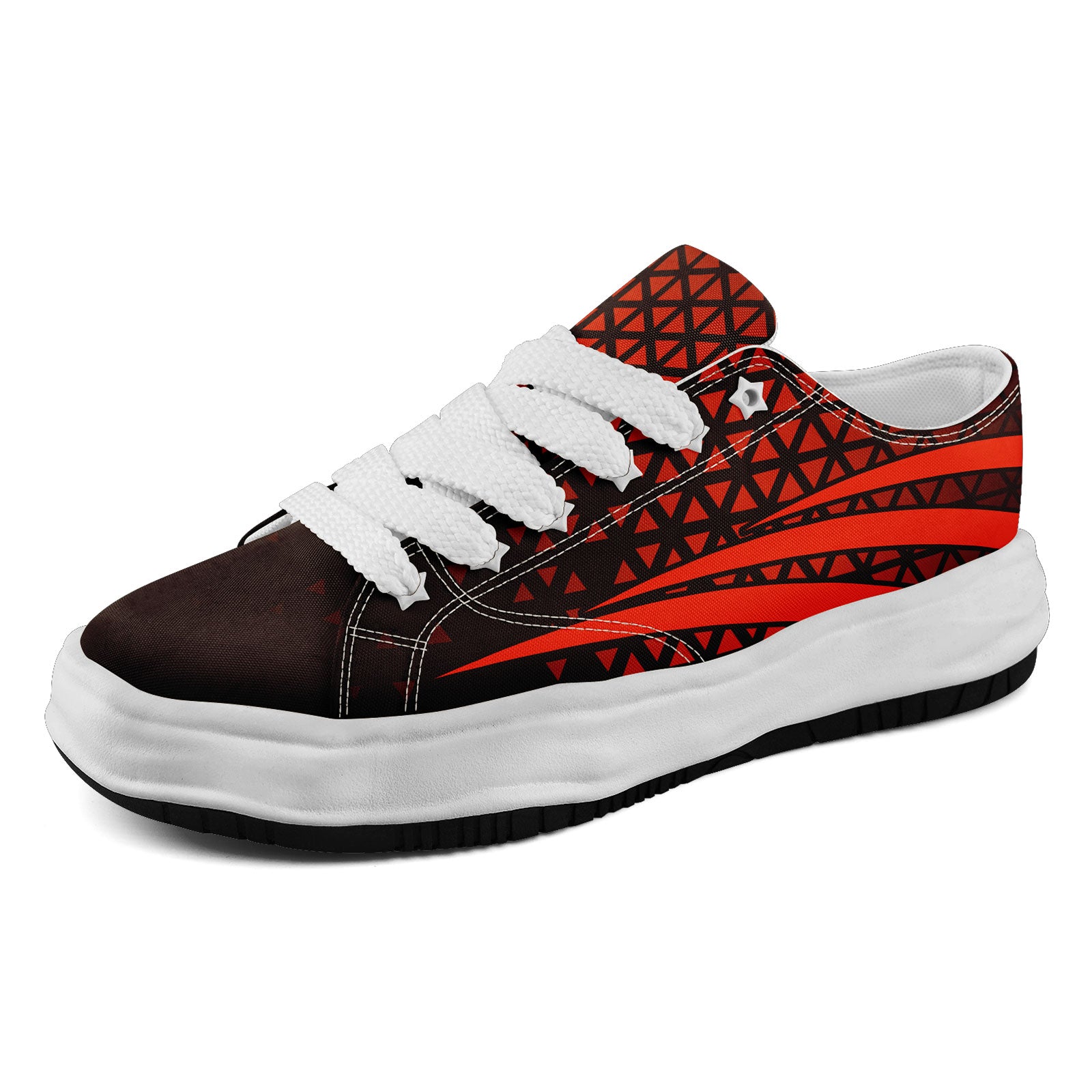 Custom Black Orange Ohio Shoes Personalized Sneaker FN038-D023003-8