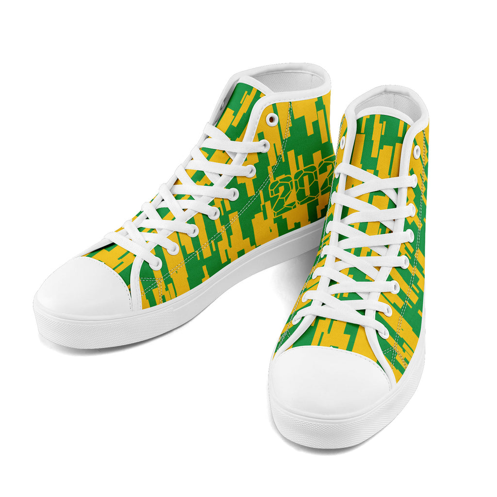 Custom 2026 World Cup Brazil Sneakers DIY Country Flag Running Shoes Lightweight Sport Shoes Gift for Football Fans Personalized Team Name and Logo FN024-F027092-2