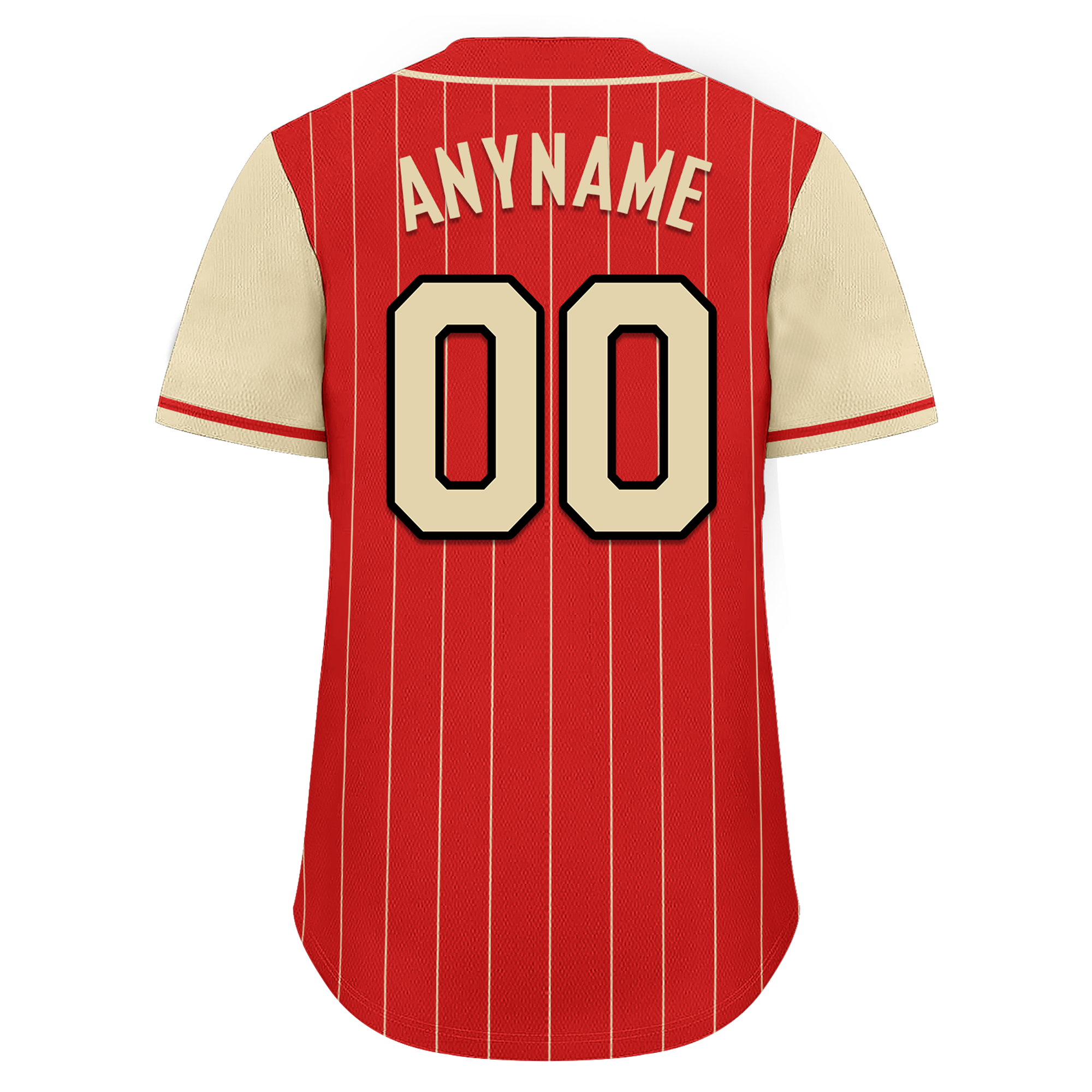 Custom Red Yellow Stripe Fashion Personalized Authentic Baseball Jersey BSBJ01-D017236