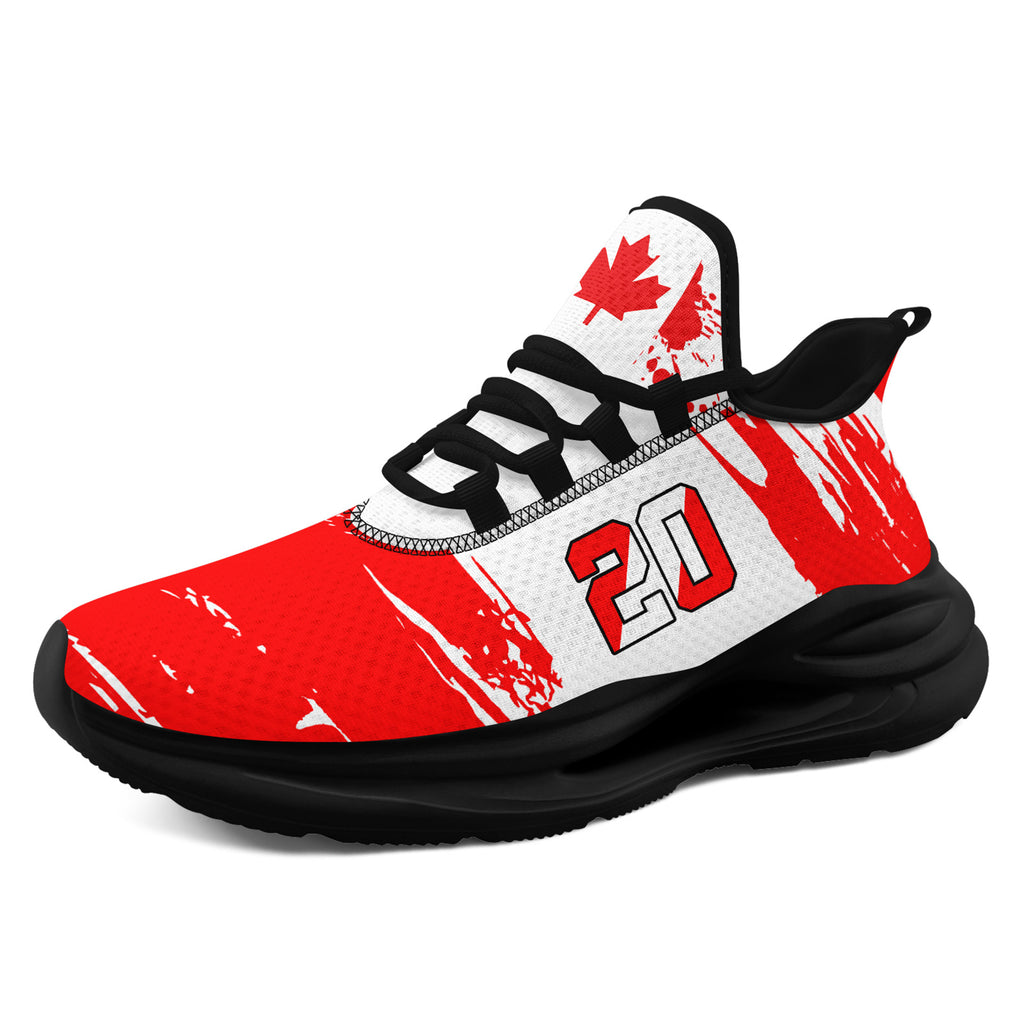 Custom 2026 World Cup Canada Sneakers DIY Country Flag Running Shoes Lightweight Sport Shoes Gift for Football Fans Personalized Team Name and Logo FN079-F023085-9