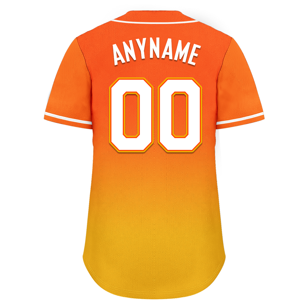 Custom Yellow Orange Fade Fashion Personalized Authentic Baseball Jersey BSBJ01-D0a70c8