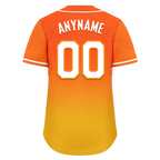 Custom Yellow Orange Fade Fashion Personalized Authentic Baseball Jersey BSBJ01-D0a70c8