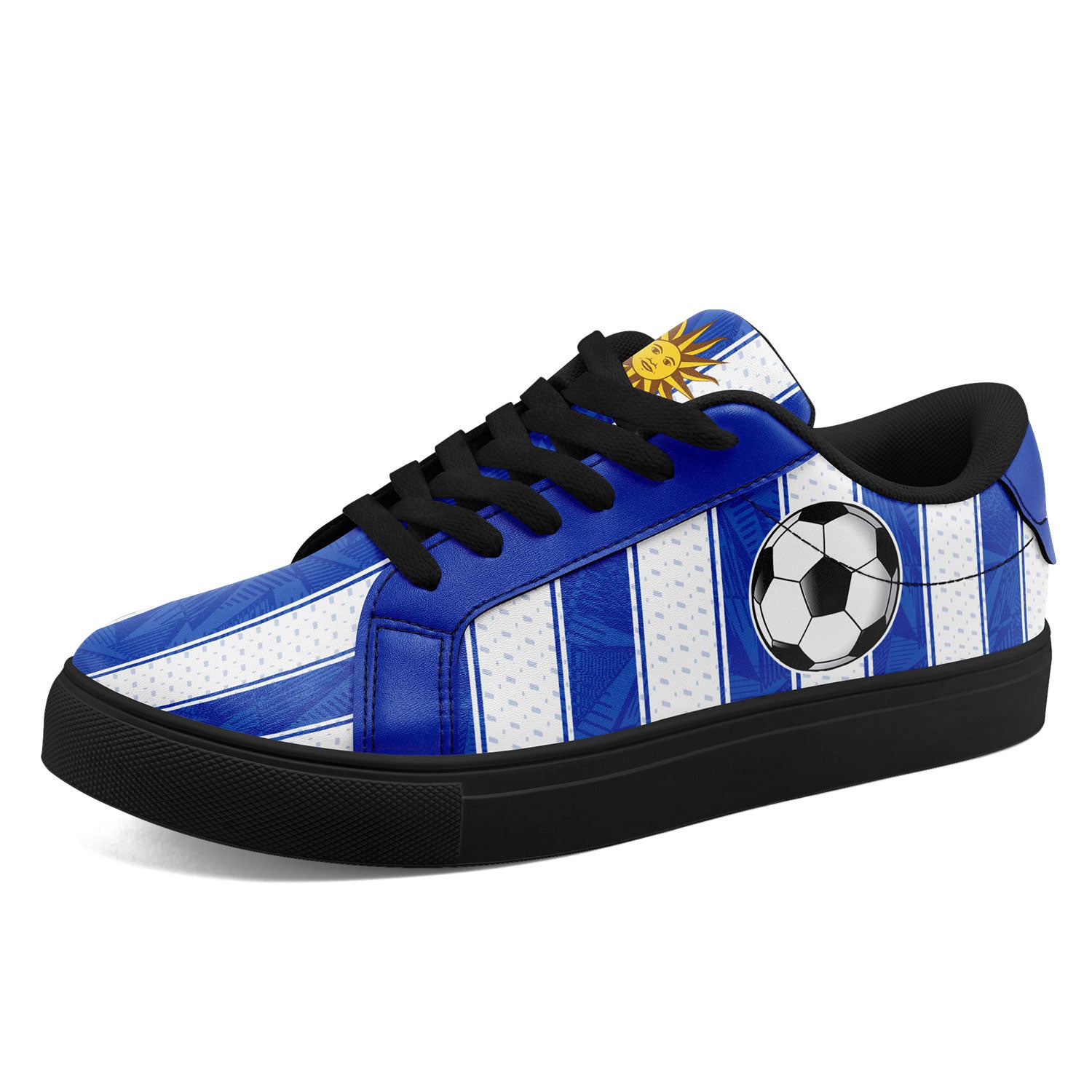 Custom Uruguay 2026 World Cup Sneakers DIY Country Flag Running Shoes Lightweight Sport Shoes Gift for Football Fans Personalized Team Name and Logo FN023-F009096-3