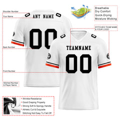 Custom White Cleveland Personalized Authentic Football Jersey FBJ02-D020263-8