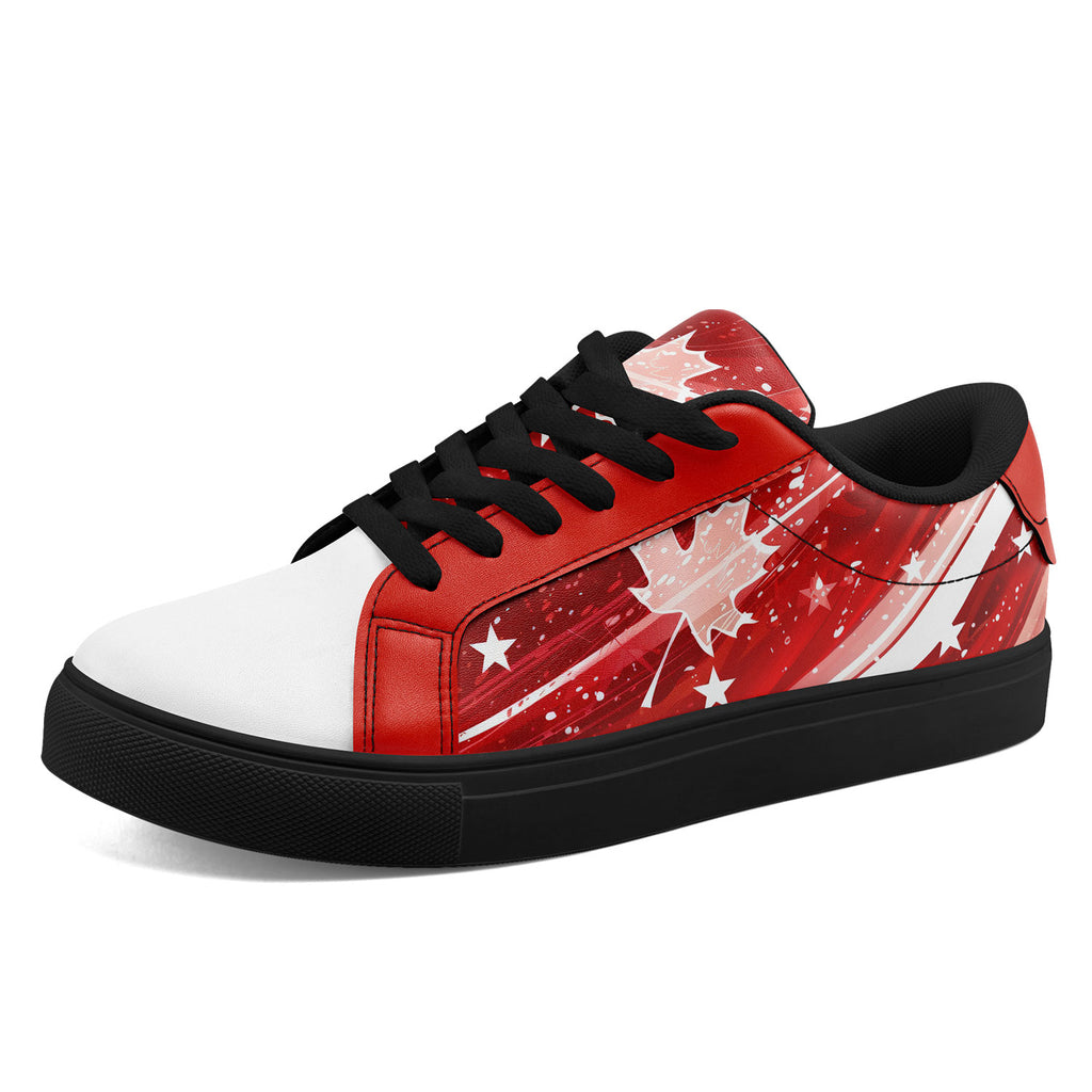 Custom Canada 2026 World Cup Sneakers DIY Country Flag Running Shoes Lightweight Sport Shoes Gift for Football Fans Personalized Team Name and Logo FN023-F020031-5