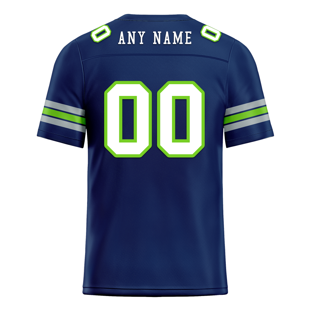 Custom Blue Classic Style Personalized Authentic Football Jersey FBJ02-bd0a70ad