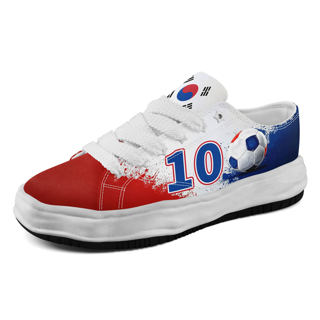 Custom South Korea 2026 World Cup Sneakers DIY Country Flag Running Shoes Lightweight Sport Shoes Gift for Football Fans Personalized Team Name and Logo FN038-F009095-4