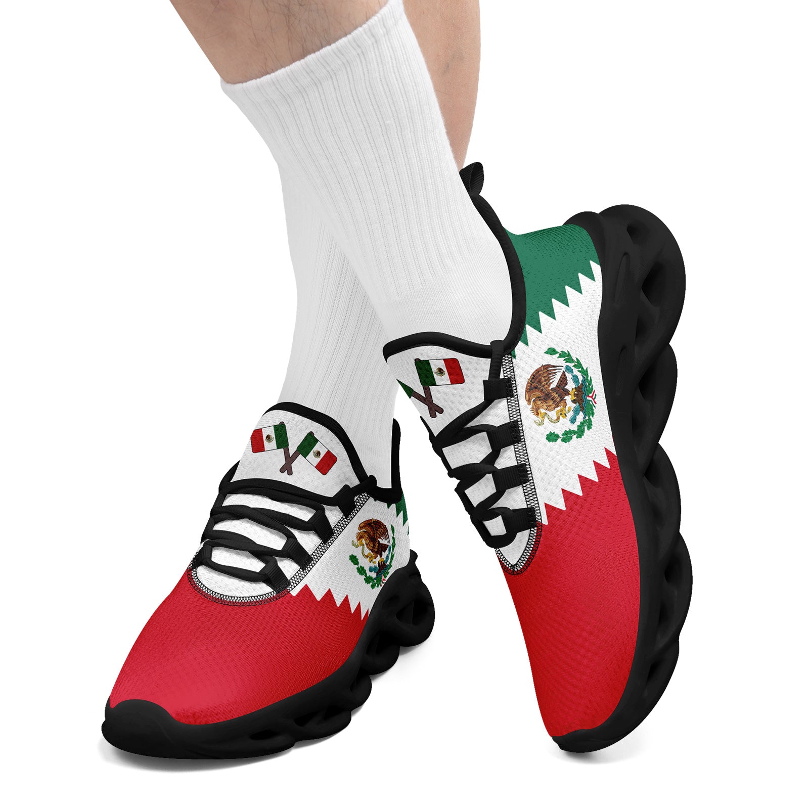 Custom 2026 World Cup Mexico Sneakers DIY Country Flag Running Shoes Lightweight Sport Shoes Gift for Football Fans Personalized Team Name and Logo FN003-F023045-3