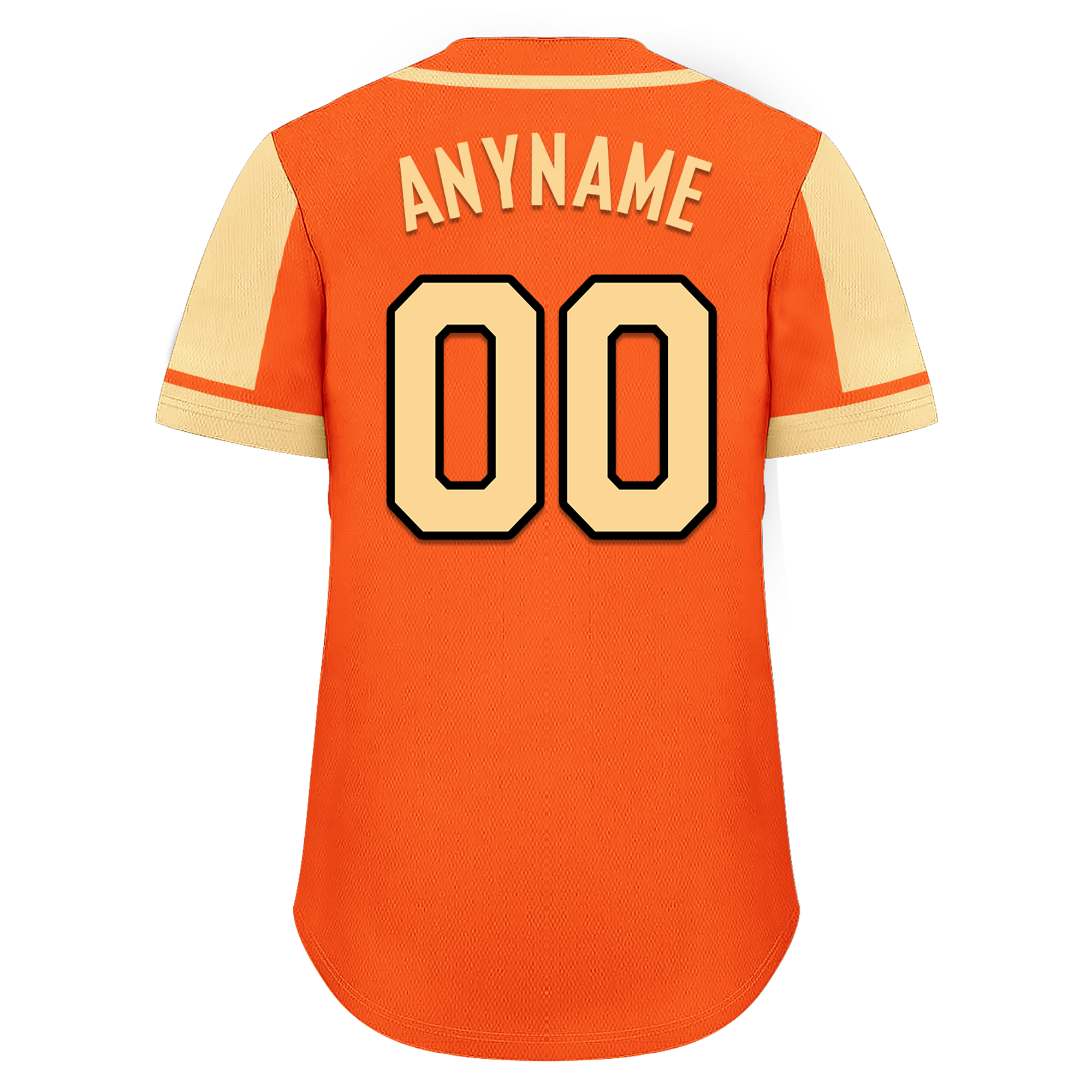 Custom Orange Yellow Raglan Sleeves Personalized Authentic Baseball Jersey BSBJ01-D017194