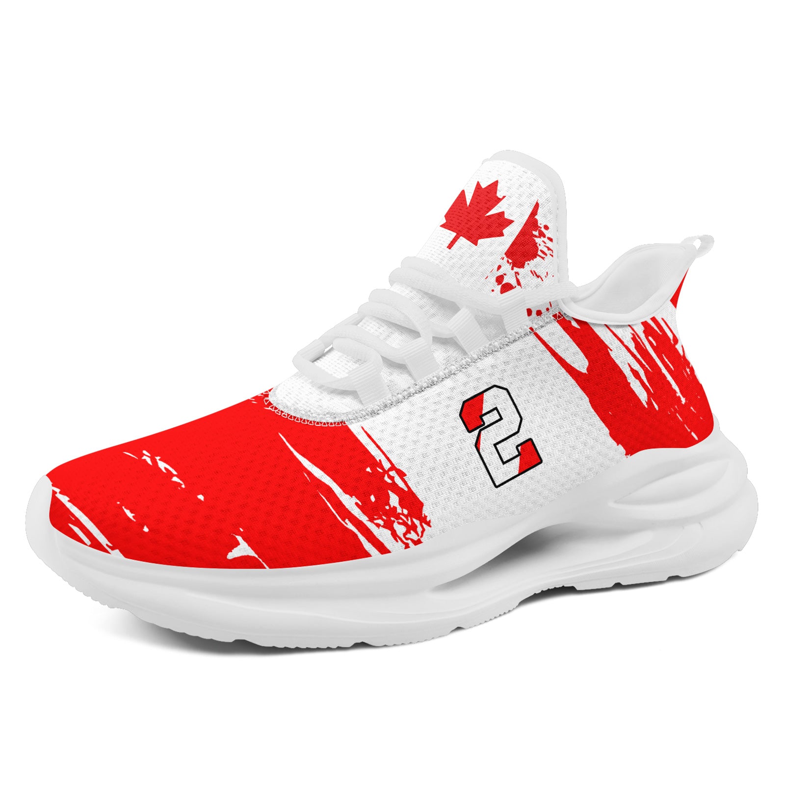 Custom 2026 World Cup Canada Sneakers DIY Country Flag Running Shoes Lightweight Sport Shoes Gift for Football Fans Personalized Team Name and Logo FN079-F023085-10