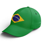 Personalized 2026 Brazil Soccer Fan Hat - Add Your Name & Design Custom 2026 Football Tournament Hat YW061-F027074-1