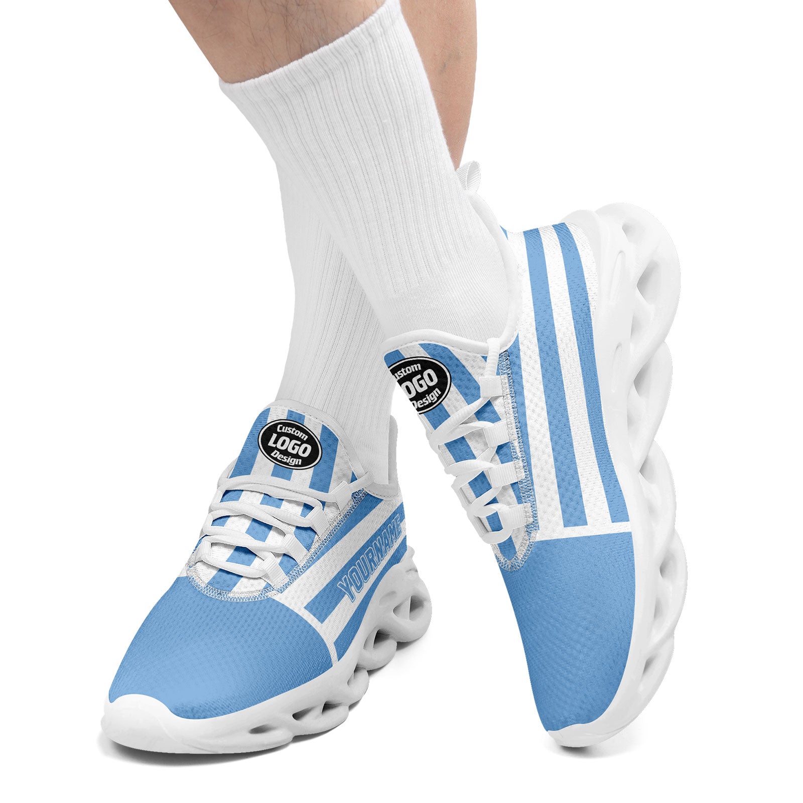 Custom 2026 World Cup Argentina Sneakers DIY Country Flag Running Shoes Lightweight Sport Shoes Gift for Football Fans Personalized Team Name and Logo FN003-F027086-4