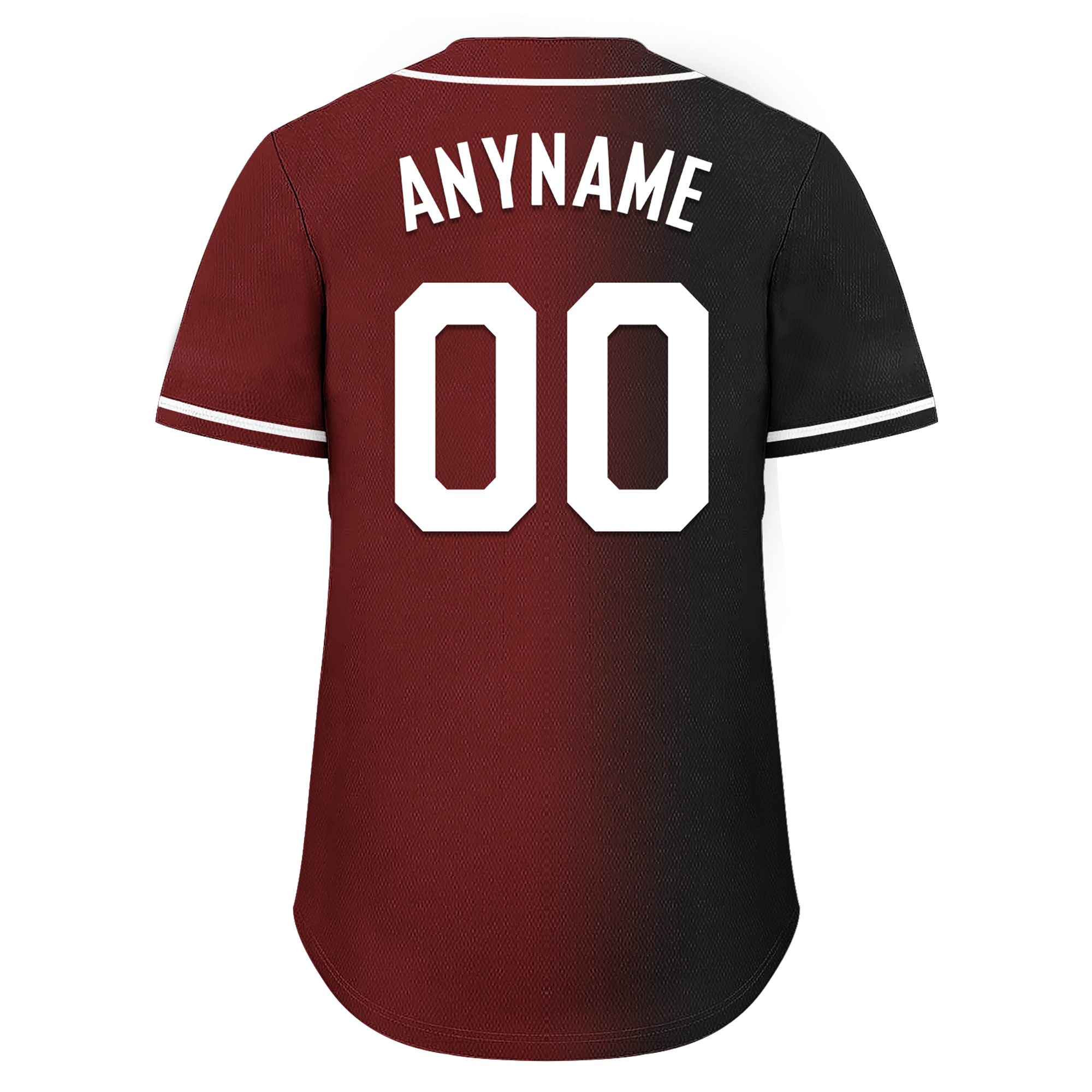 Custom Black Red Gradient Fashion Personalized Authentic Baseball Jersey BSBJ01-D0a7aae