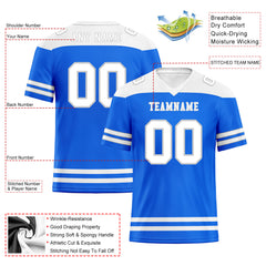 Custom Detroit Personalized Authentic Football Jersey FBJ02-E0607-24