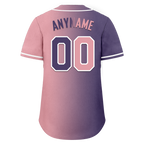 Custom Purple Pink Gradient Fashion Personalized Authentic Baseball Jersey BSBJ01-D0a7a0e