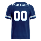 Custom Blue Classic Style Personalized Authentic Football Jersey FBJ02-bd0a70a7