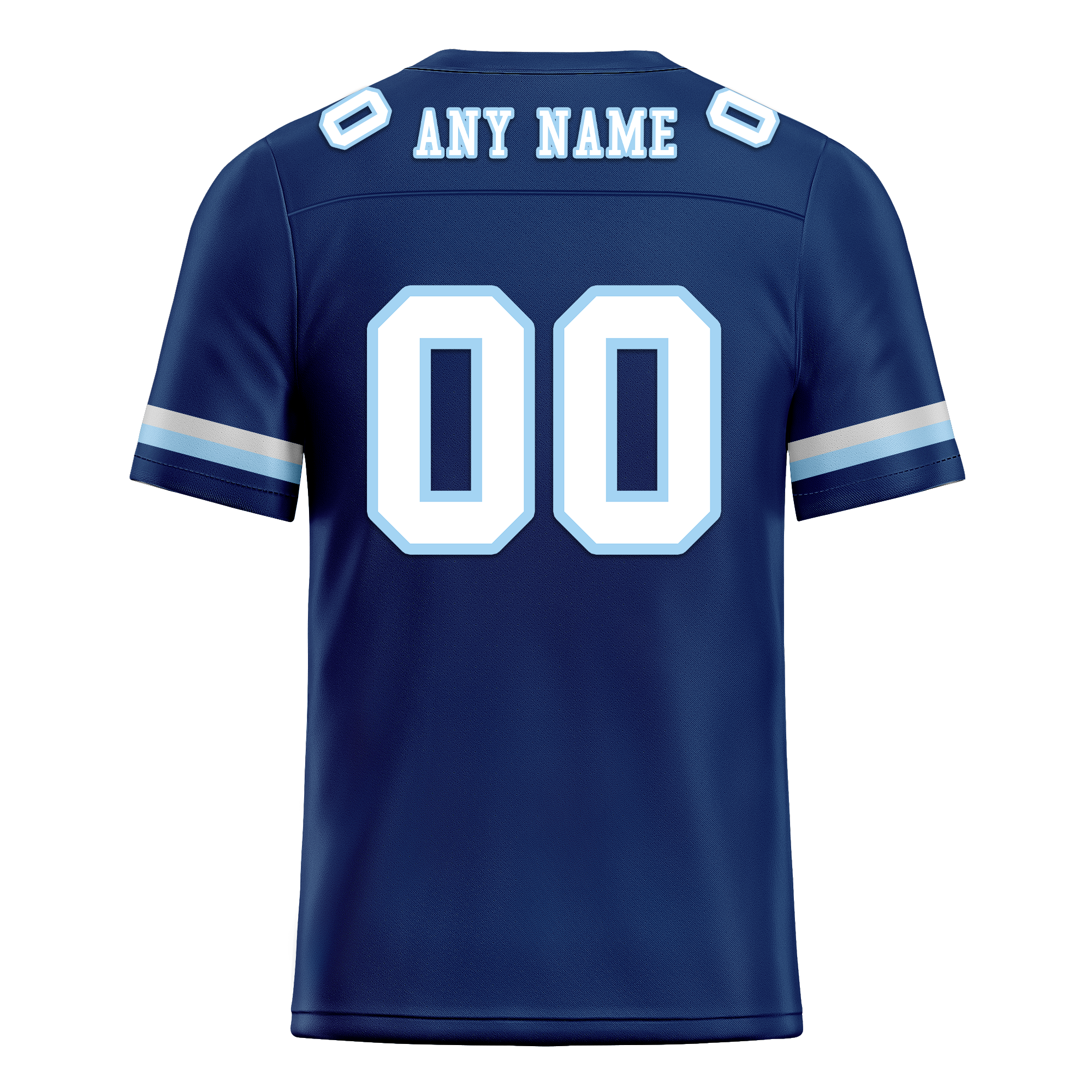 Custom Blue Classic Style Personalized Authentic Football Jersey FBJ02-bd0a70a7