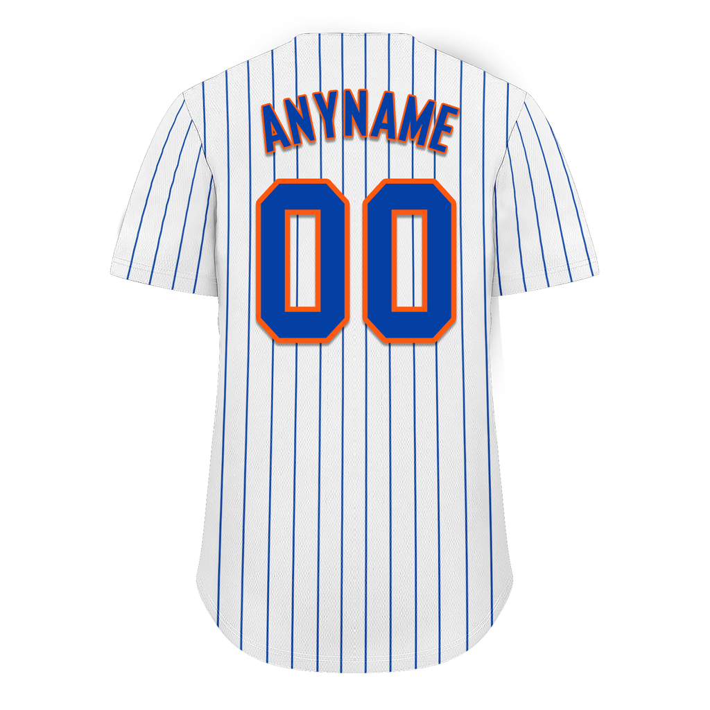 Custom White Classic Style Blue Personalized Authentic Baseball Jersey BSBJ01-bd0fa07