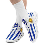 Custom Uruguay 2026 World Cup Sneakers DIY Country Flag Running Shoes Lightweight Sport Shoes Gift for Football Fans Personalized Team Name and Logo FN003-F009072-4
