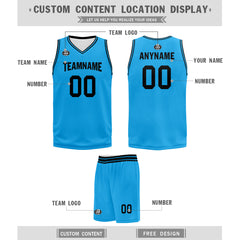 Custom Light Blue City Edition Personalized Sports Uniform Authentic Basketball Jersey BBJ01-D06101-13