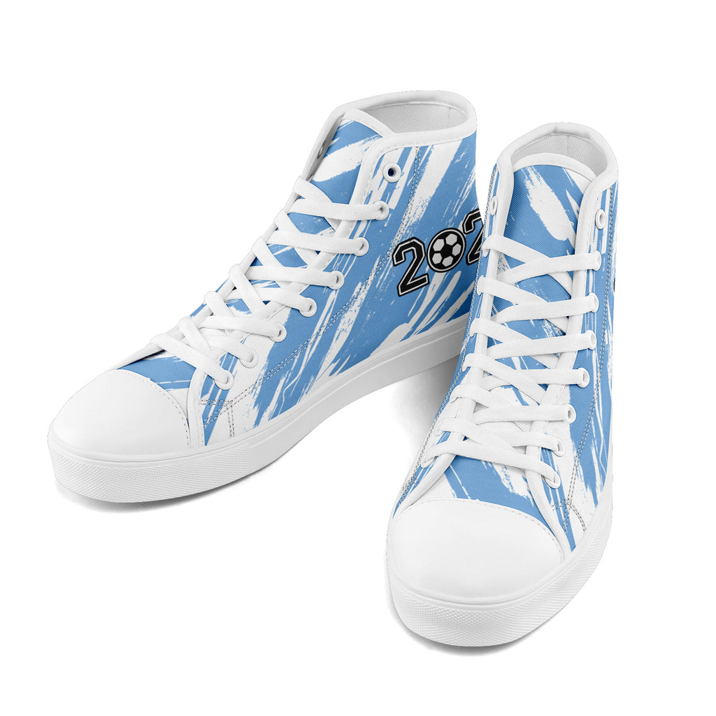 Custom 2026 World Cup Argentina Sneakers DIY Country Flag Running Shoes Lightweight Sport Shoes Gift for Football Fans Personalized Team Name and Logo FN024-F027093-3