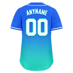 Custom Blue Cyan Fade Fashion Personalized Authentic Baseball Jersey BSBJ01-D0a70d8
