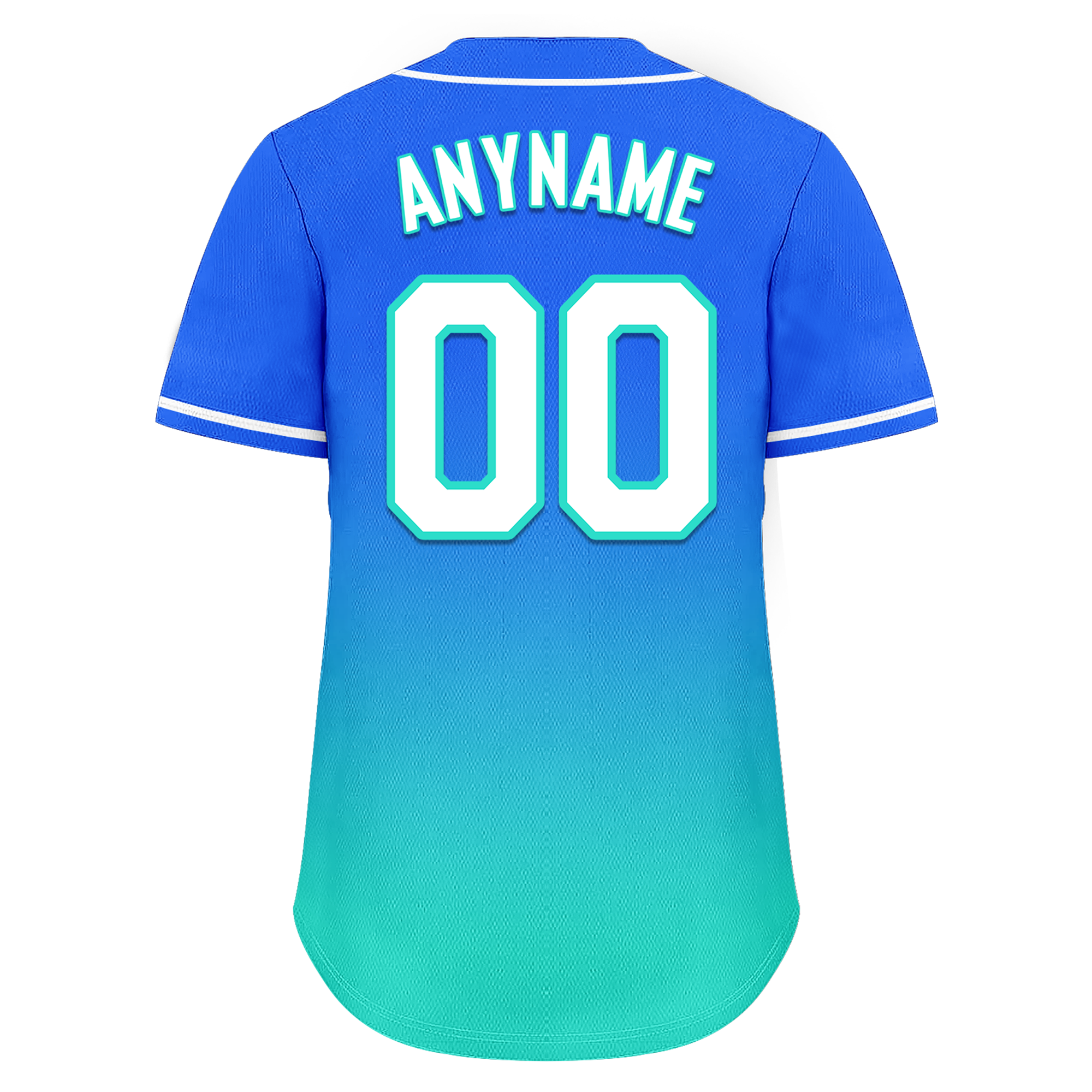 Custom Blue Cyan Fade Fashion Personalized Authentic Baseball Jersey BSBJ01-D0a70d8