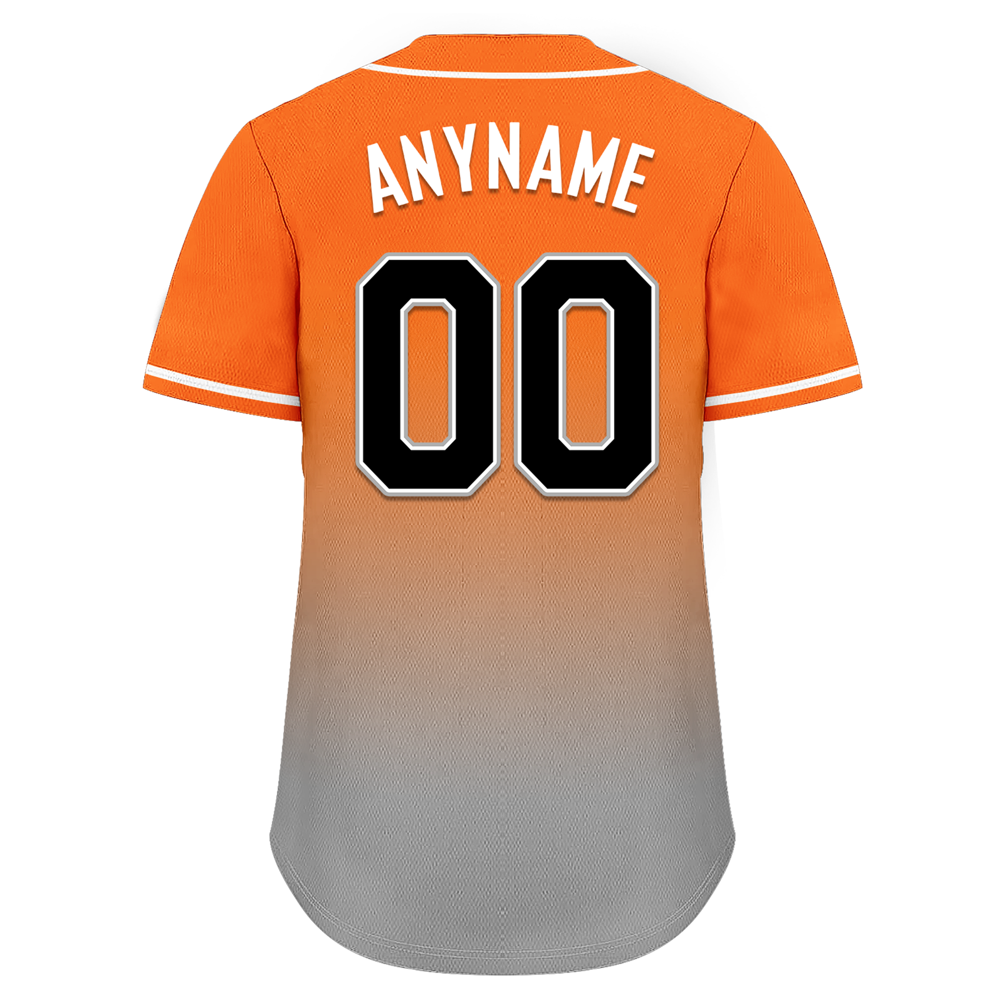Custom Orange Grey Fade Fashion Personalized Authentic Baseball Jersey BSBJ01-D0a70ec