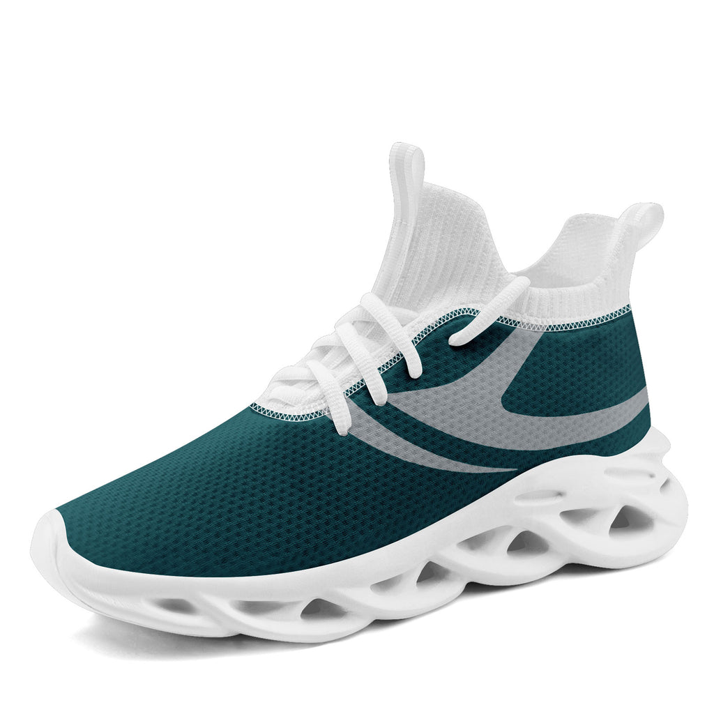 Custom Green Philadelphia Football Jersey and Sports Shoes Combo Offer Personalized Combo ZH-D025008-21