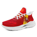 Custom Spain 2026 World Cup Sneakers DIY Country Flag Running Shoes Lightweight Sport Shoes Gift for Football Fans Personalized Team Name and Logo FN079-F020028-1