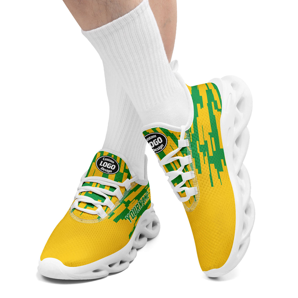 Custom 2026 World Cup Brazil Sneakers DIY Country Flag Running Shoes Lightweight Sport Shoes Gift for Football Fans Personalized Team Name and Logo FN003-F027085-2