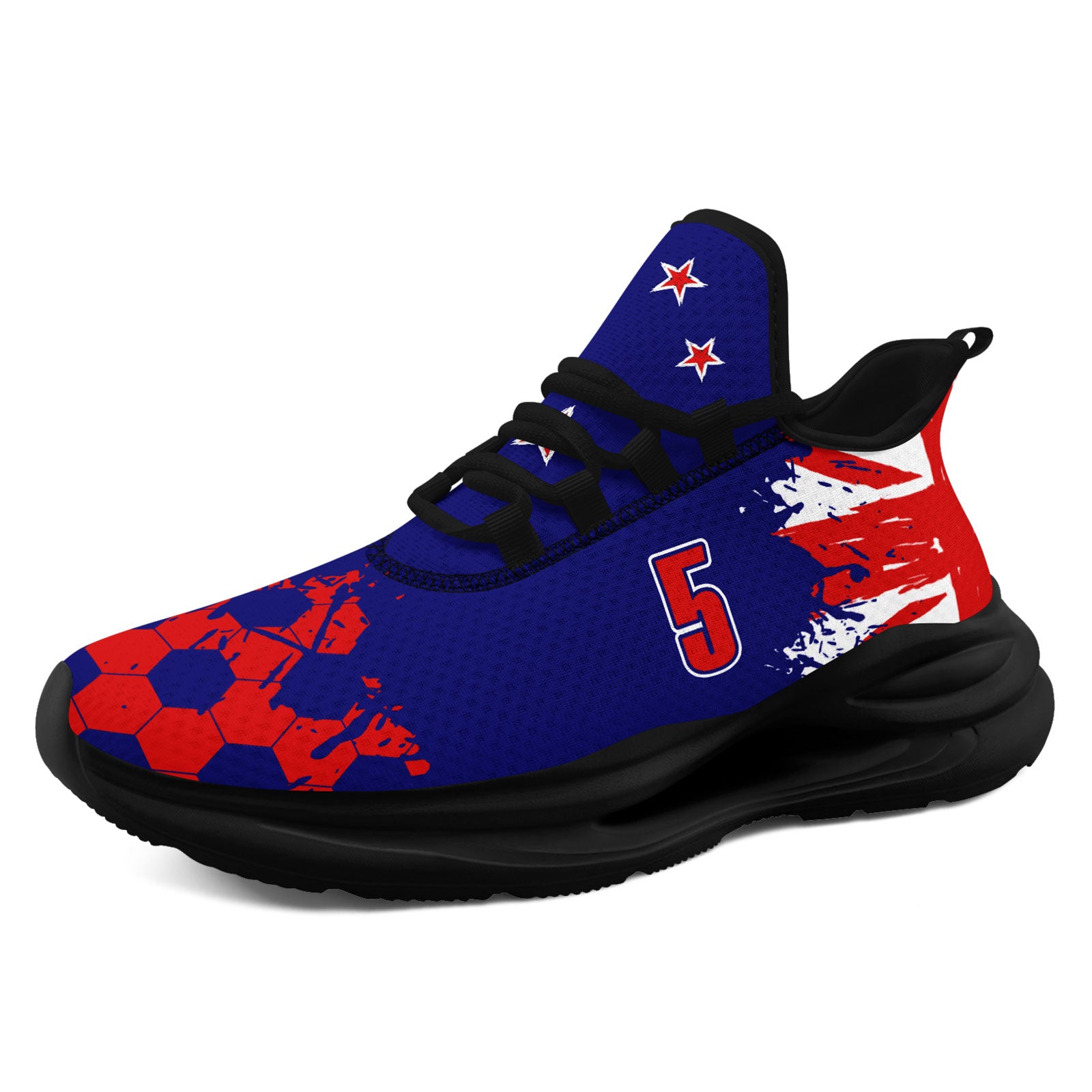Custom 2026 World Cup New Zealand Sneakers DIY Country Flag Running Shoes Lightweight Sport Shoes Gift for Football Fans Personalized Team Name and Logo FN079-F027081-4