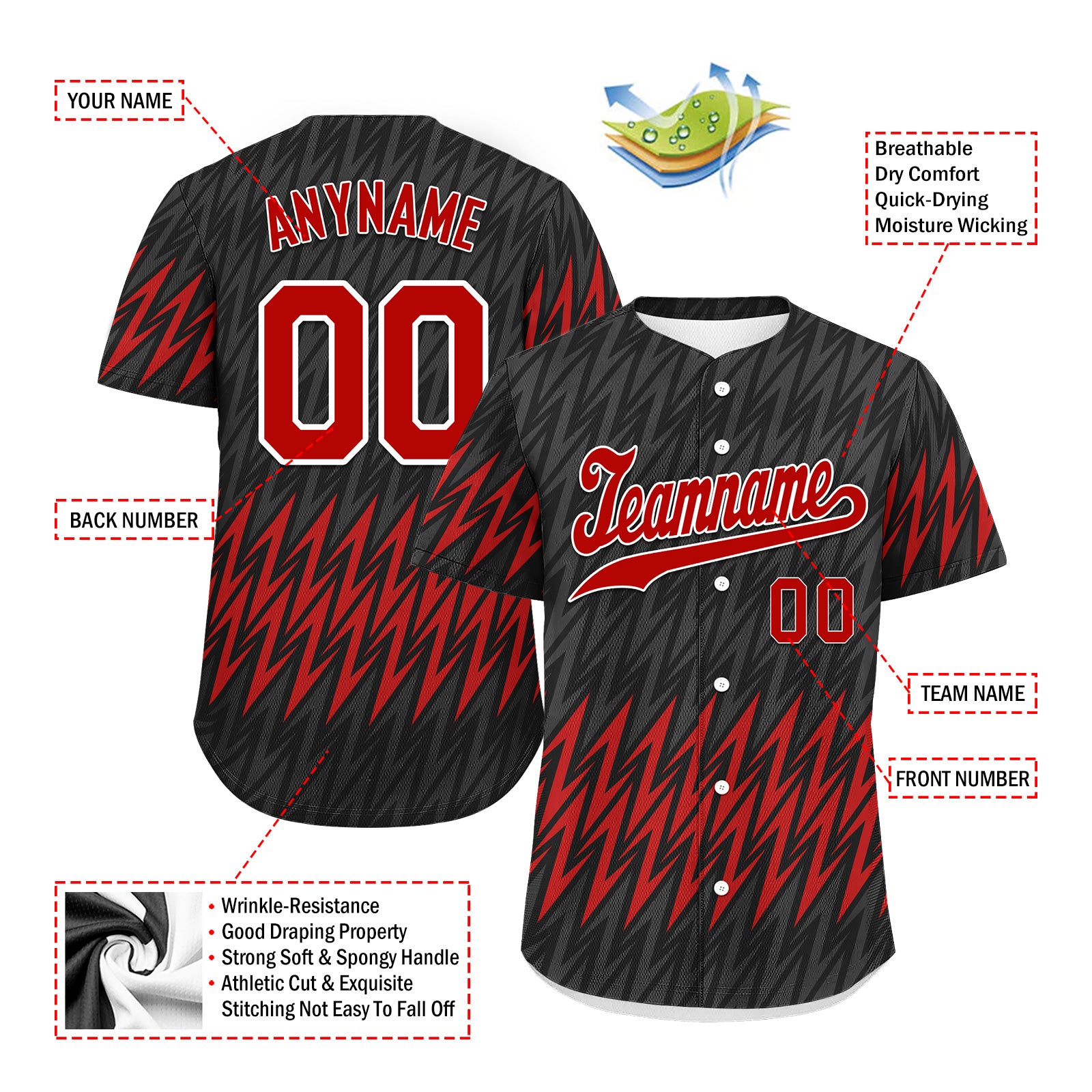 Custom Personalized Authentic Baseball Jersey BSBJ01-E027004