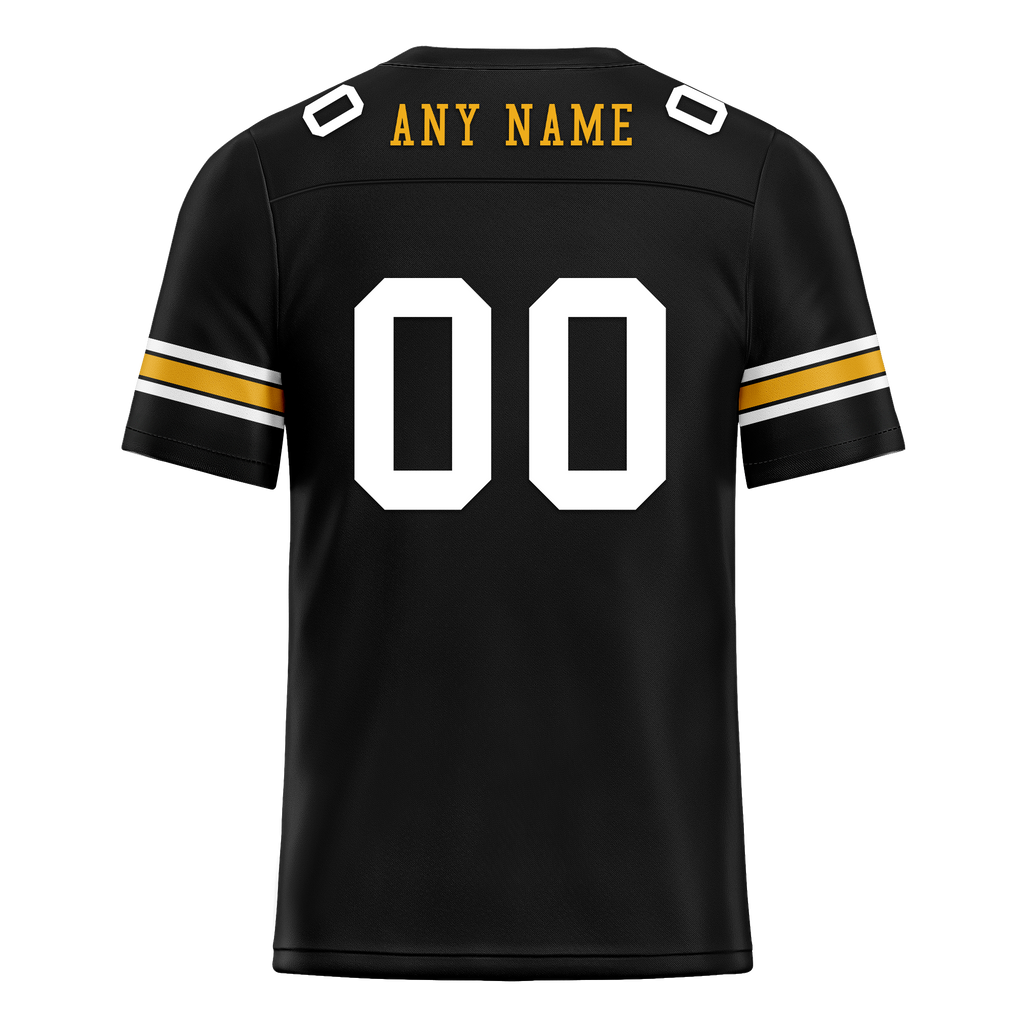Custom Black Classic Style Personalized Authentic Football Jersey FBJ02-bd0a70a8