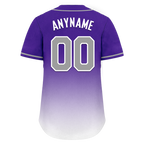 Custom Purple White Fade Fashion Personalized Authentic Baseball Jersey BSBJ01-D0a70eb