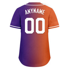 Custom Orange Purple Gradient Fashion Personalized Authentic Baseball Jersey BSBJ01-D0a7a08