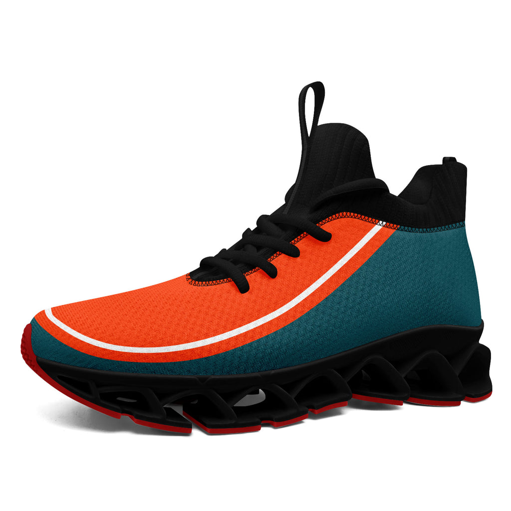 Custom Green Orange Maxsoul Shoes Personalized Sneaker FN030XD-D020388-6