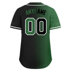 Custom Green Black Gradient Fashion Personalized Authentic Baseball Jersey BSBJ01-D0a707c