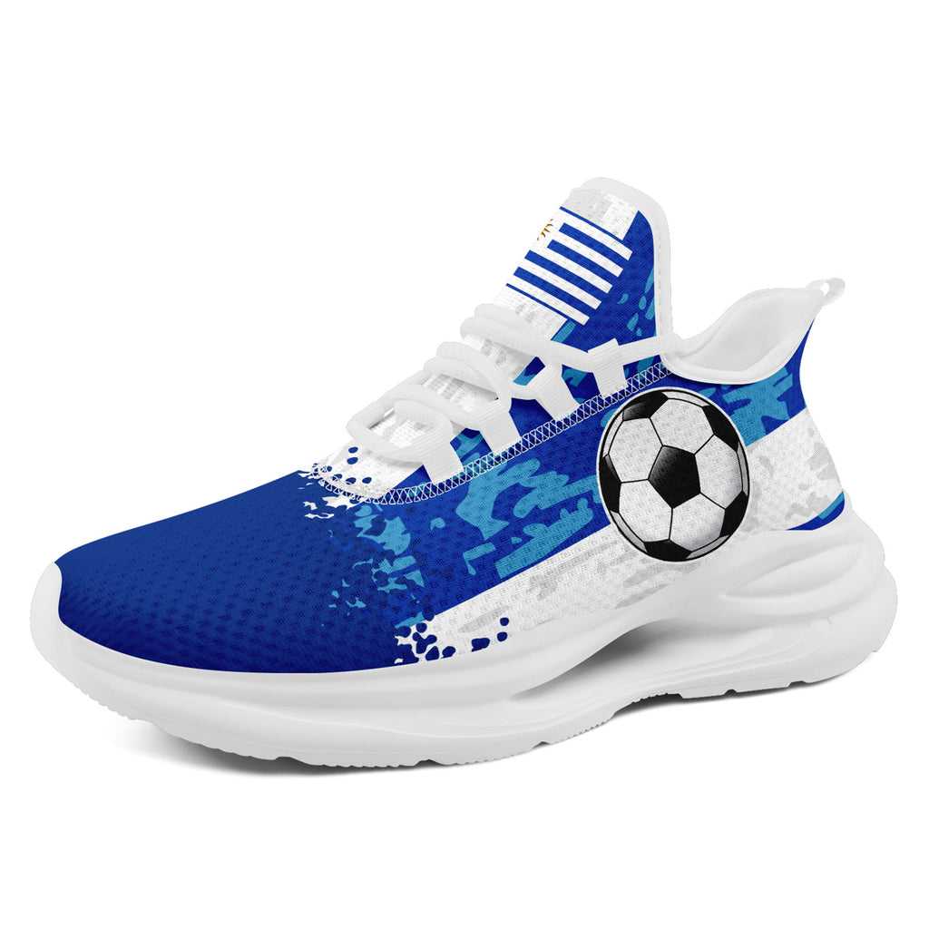 Custom Uruguay 2026 World Cup Sneakers DIY Country Flag Running Shoes Lightweight Sport Shoes Gift for Football Fans Personalized Team Name and Logo FN079-F009082-2