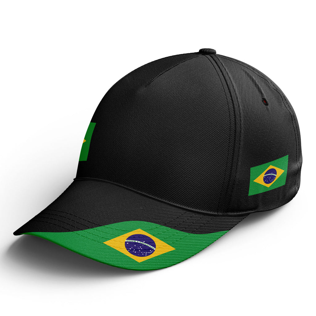 Personalized 2026 Brazil Soccer Fan Hat - Add Your Name & Design Custom 2026 Football Tournament Hat YW061-F027074-3