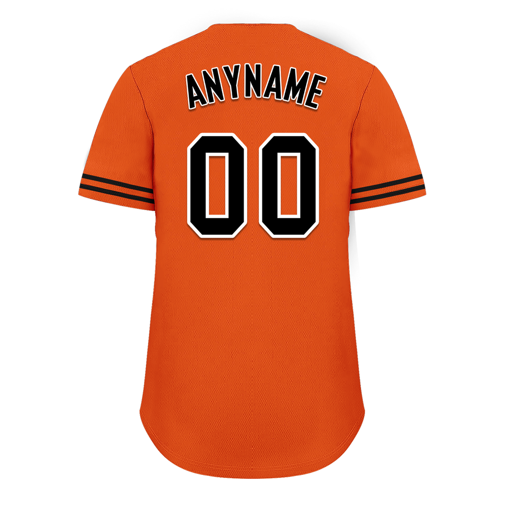 Custom Orange Black Classic Style Black Personalized Authentic Baseball Jersey BSBJ01-bd0fa0a